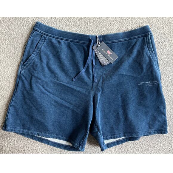 NWT Vineyard Vines Shorts 3XLT Drawstring High Waisted Cotton Blue Beach 3XL - Picture 1 of 16